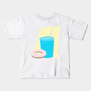 Drink and donut Kids T-Shirt